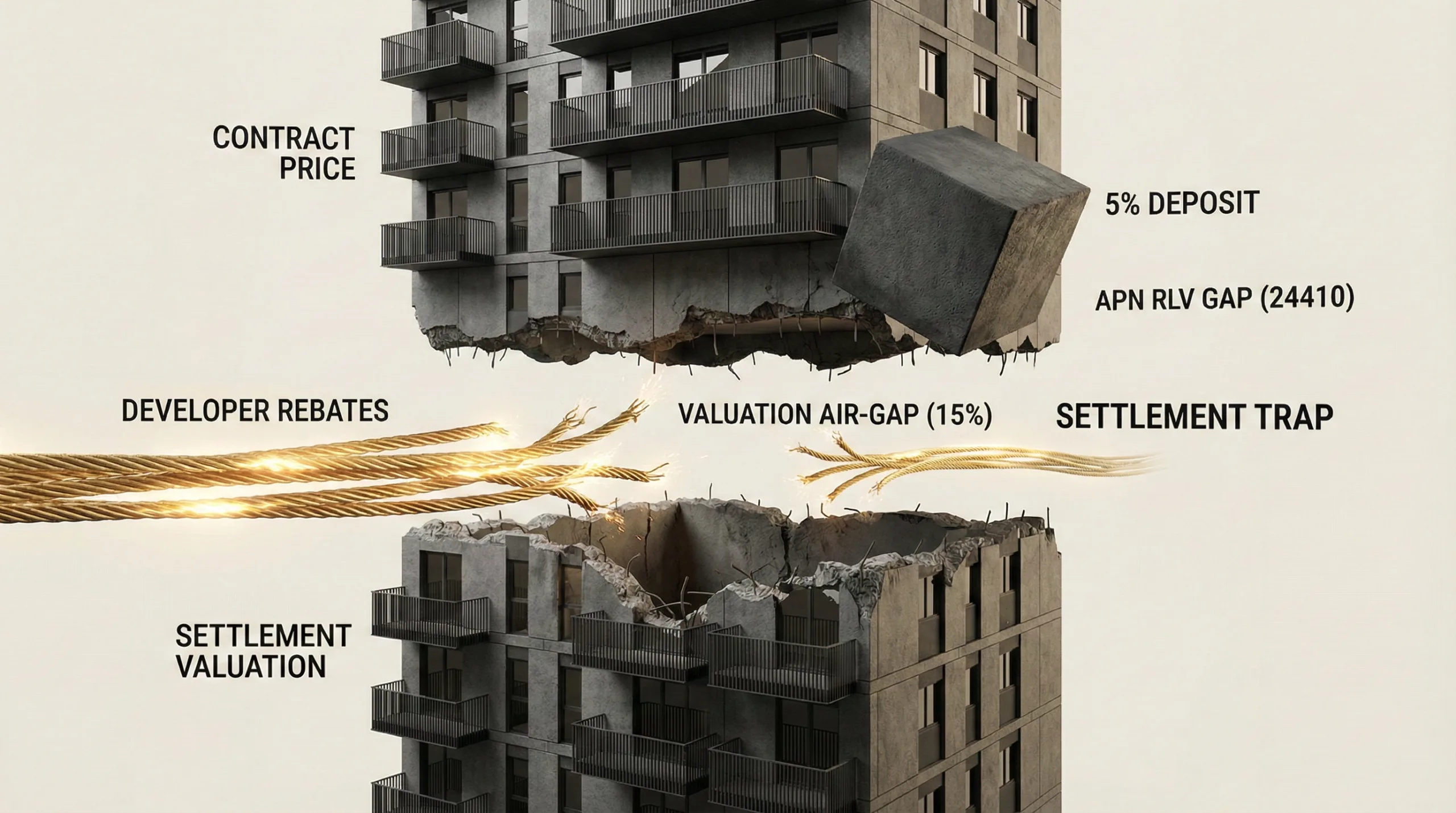 ‘Valuation Air-Gap’ of 10-15% Creates Systemic ‘Settlement Trap’ for Off-the-Plan Buyers