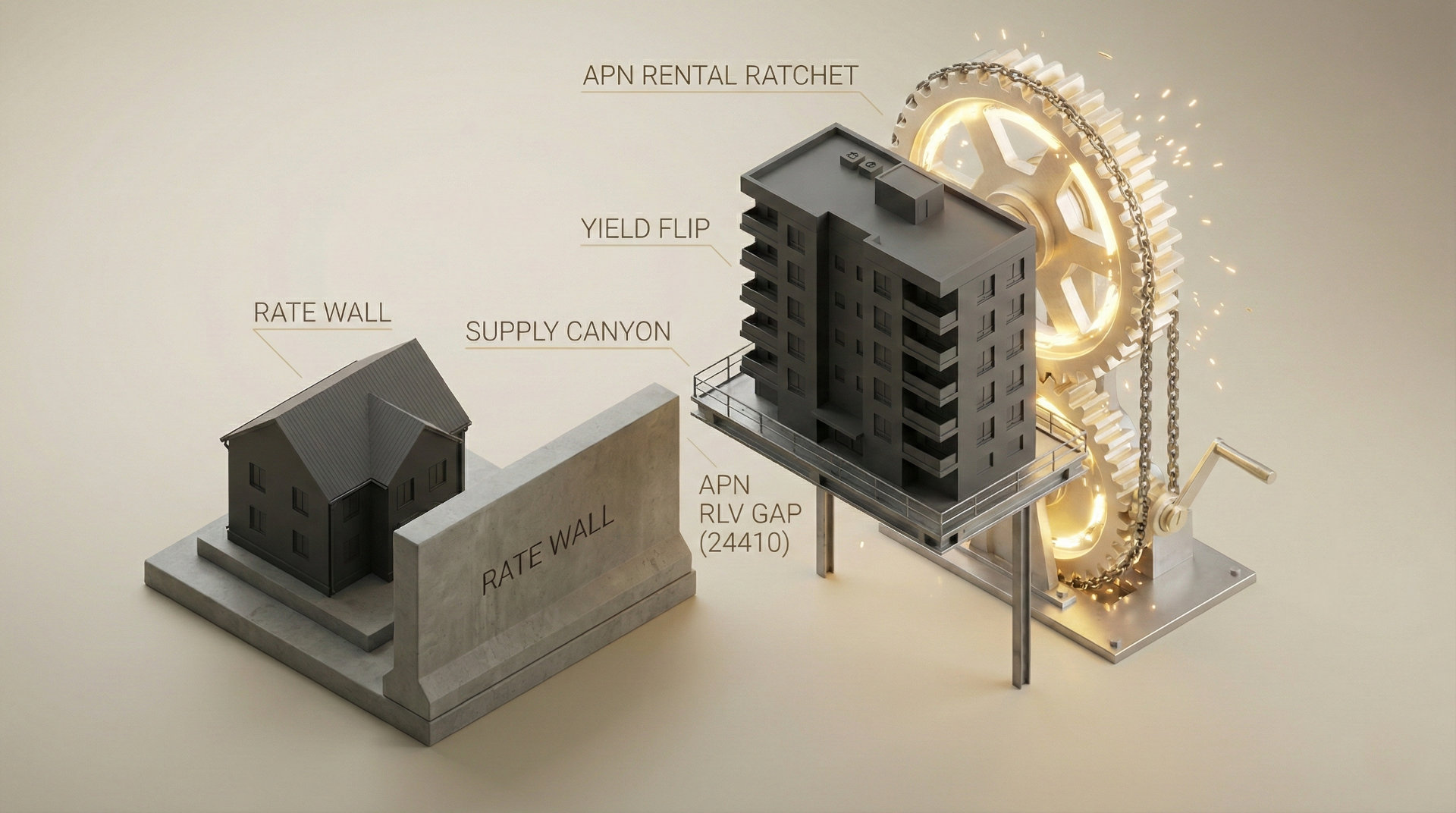 Brisbane’s ‘Rental Ratchet’: How the 2026 Rate Wall and Infrastructure Delays are Driving a ‘Yield Flip’ to Units