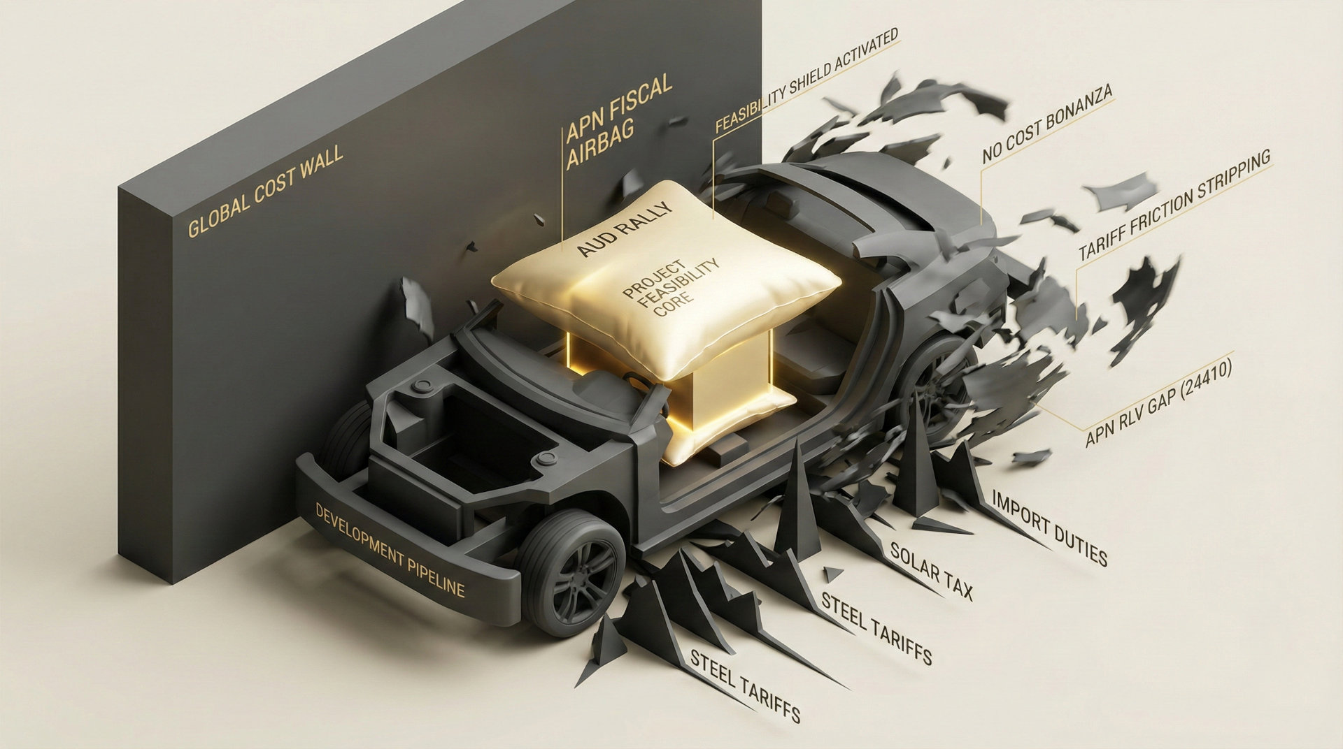 The Fiscal Airbag Deploys: AUD Rally Shields Feasibility But Fails to Deliver a Material Cost Reduction