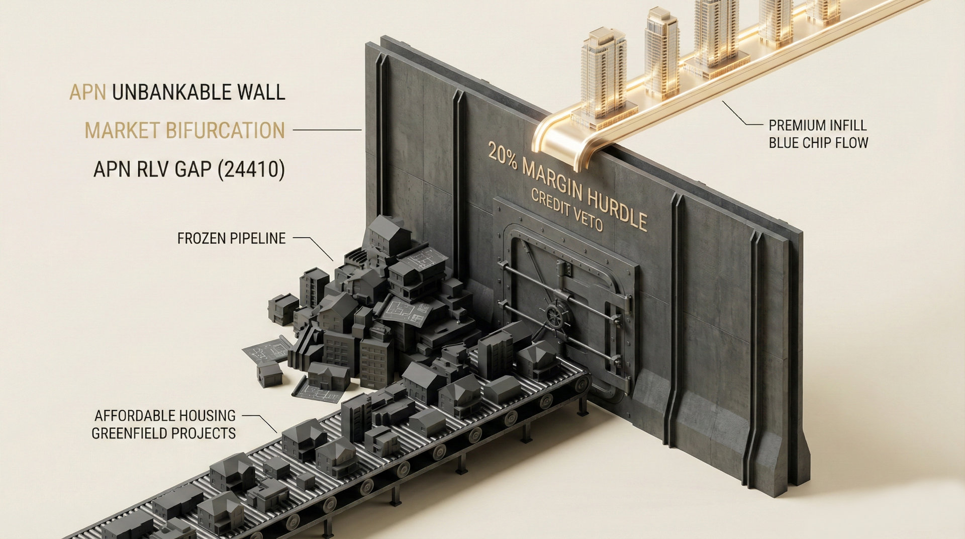 The Unbankable Wall: Credit Veto Structurally Constrains 42% of Housing Pipeline, Structurally Impedes National Accord