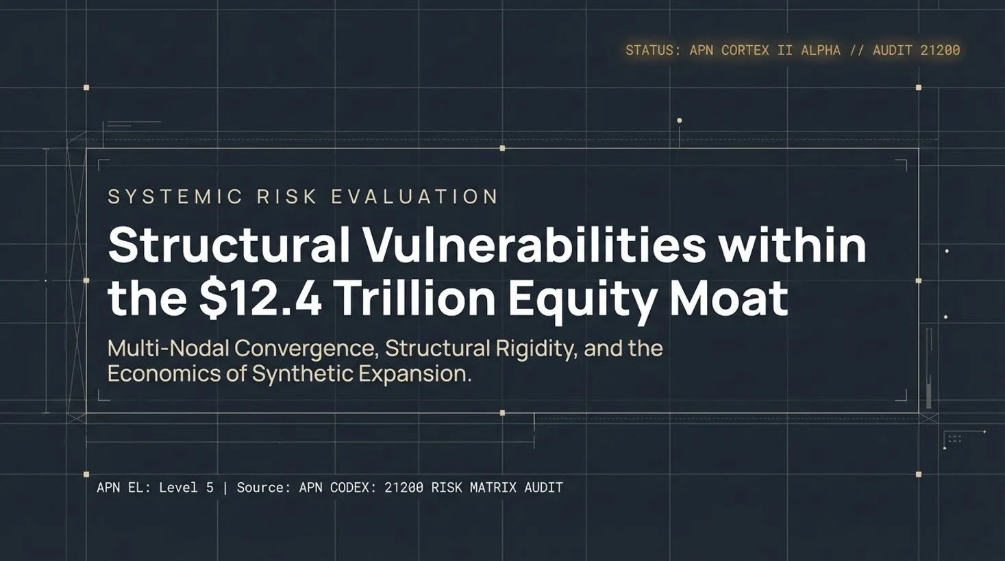 Systemic Risk Evaluation: Structural Vulnerabilities within the $12.4 Trillion Equity Moat