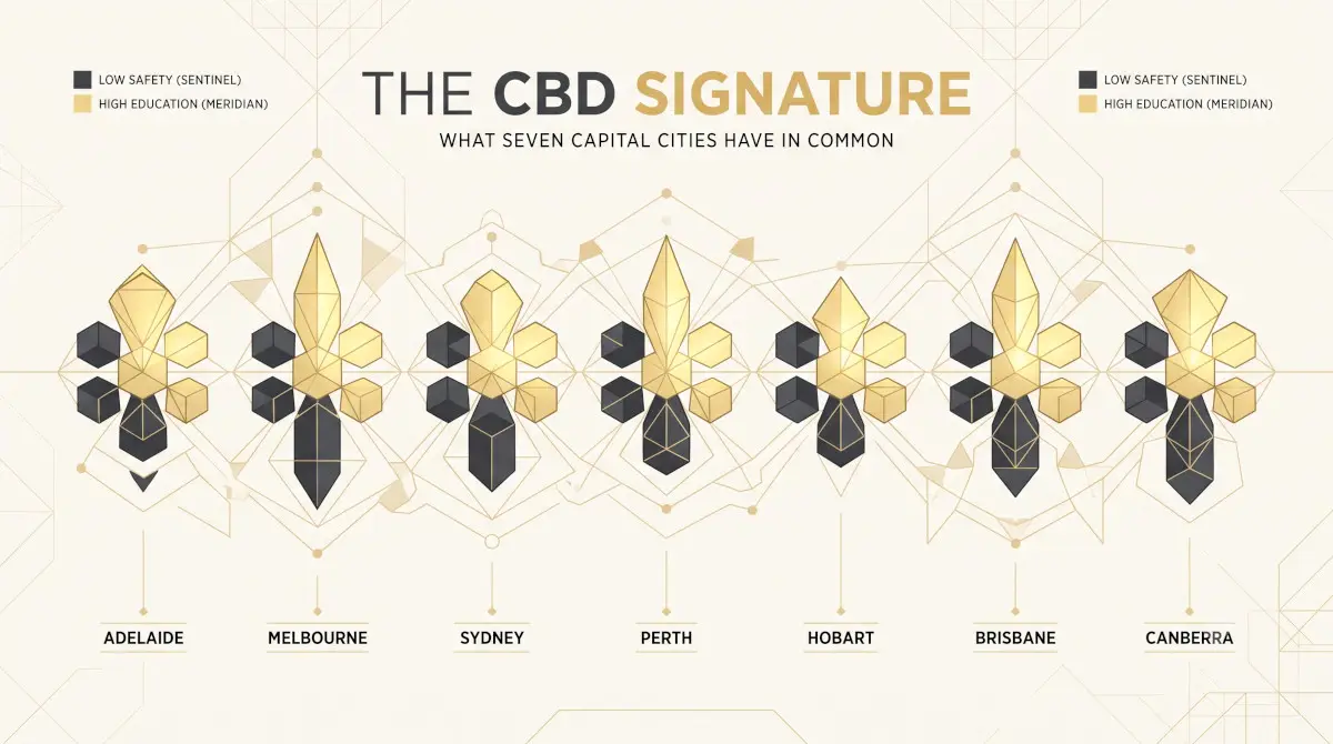 The CBD Signature: What Seven Capital Cities Have in Common