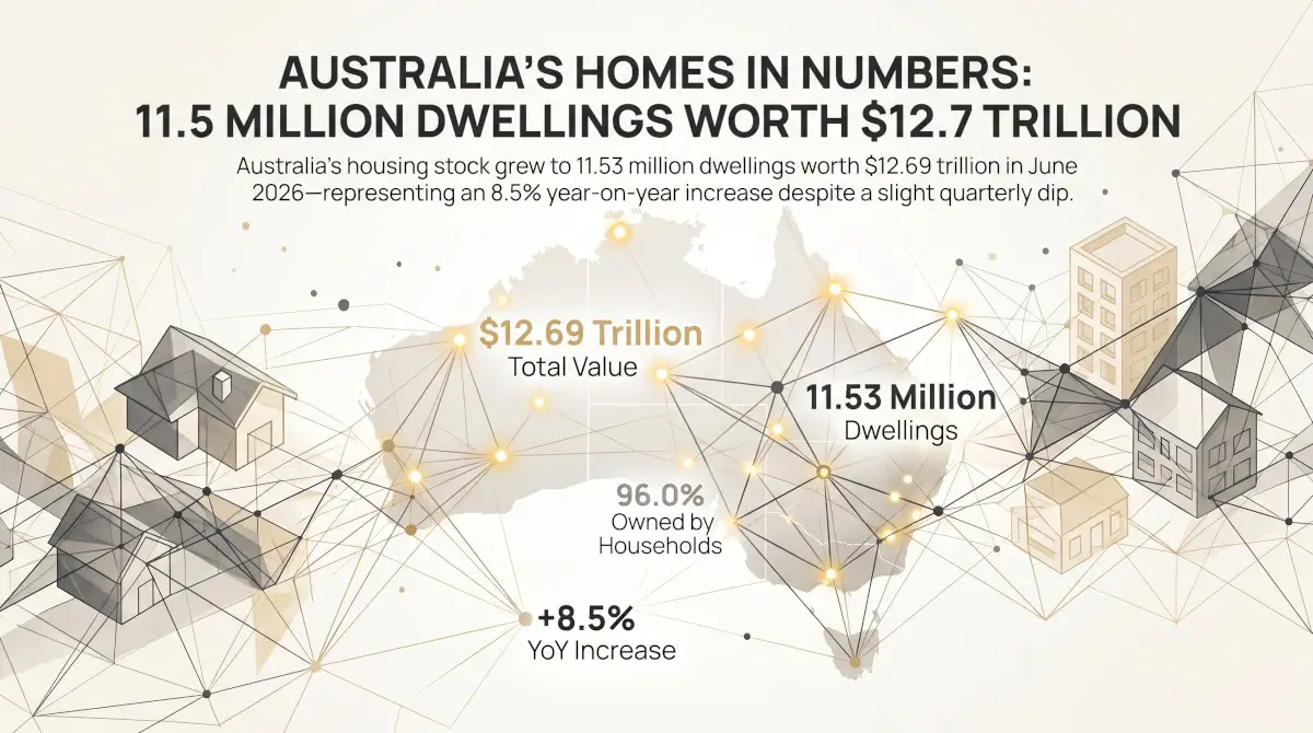 Australia’s Homes in Numbers: 11.5 Million Dwellings Worth $12.7 Trillion