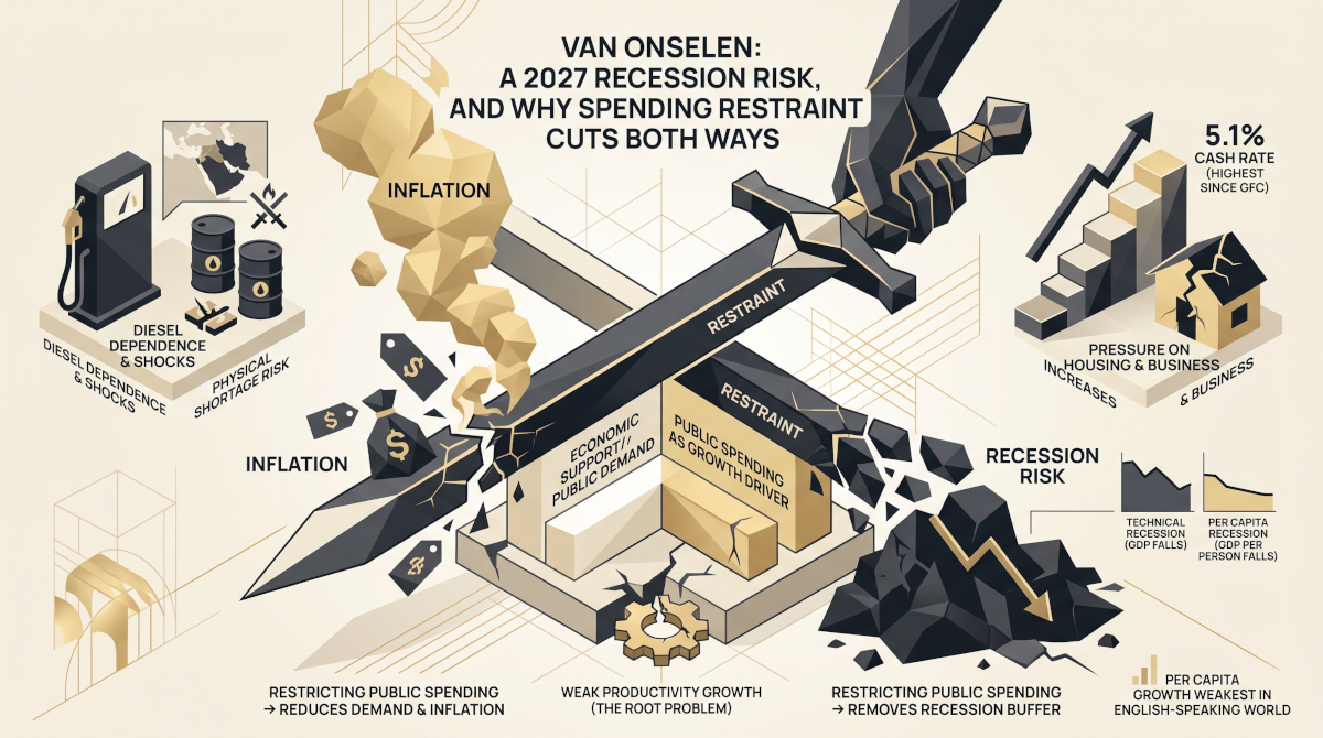 Van Onselen: A 2027 Recession Risk, and Why Spending Restraint Cuts Both Ways